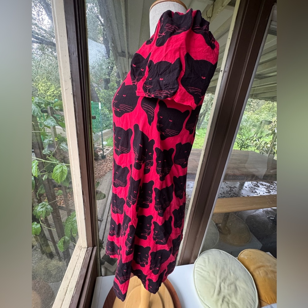 Nooworks short dress in coveted red panther print - Picture 5 of 11